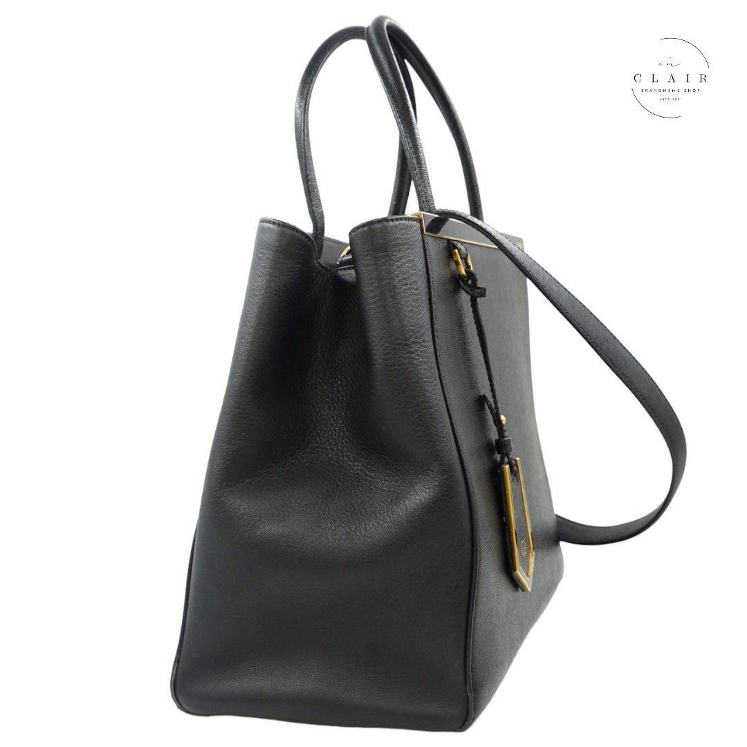 FENDI プチ トゥージュール 2WAY ショルダーバッグ 斜め掛け 黒 8BH250 