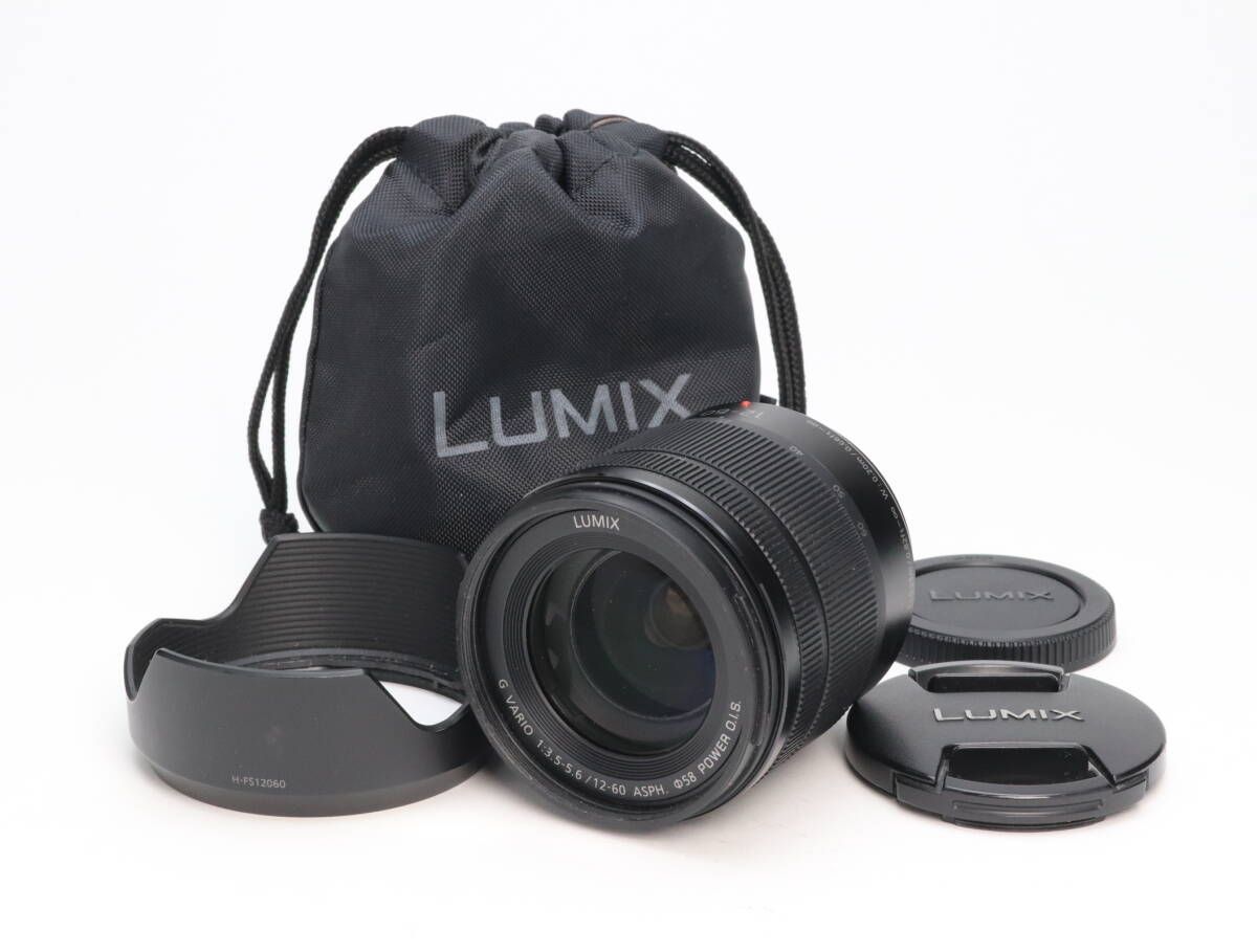 B 並品 Panasonic パナソニック LUMIX G VARIO 12-60mm F3.5-5.6 ASPH. POWER O.I.S. H-FS12060 初期不良返品対応 110-82