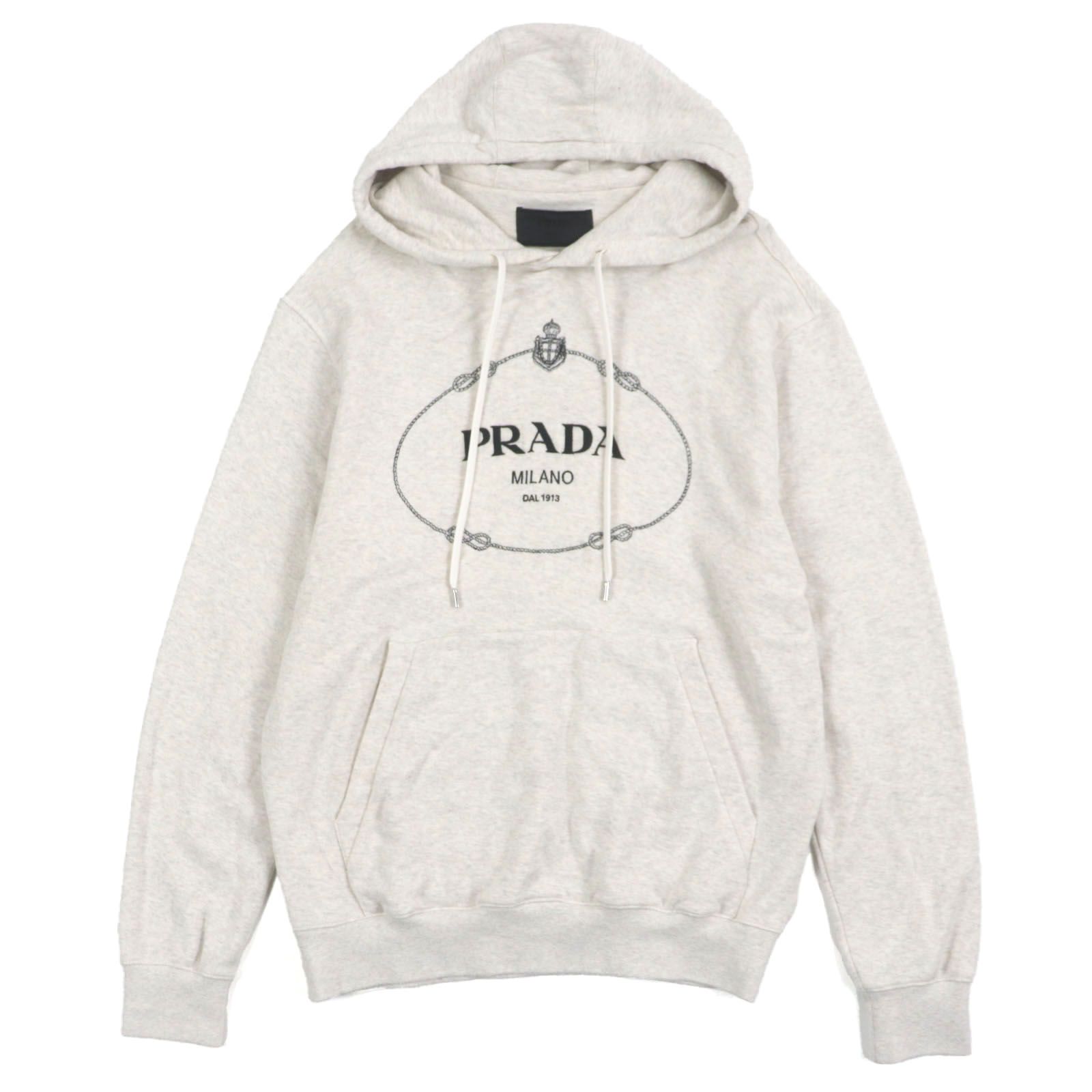 美品▽PRADA プラダ 23AW UJL24B コットン100% フロントロゴ