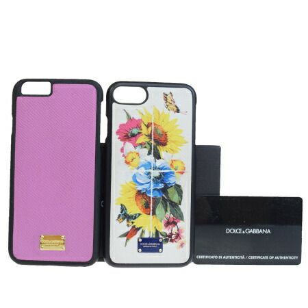 【中古】 2点セット ドルチェu0026ガッバーナ DOLCEu0026GABBANA iPhoneケース スマホ カバー プラスチック レザー 保存箱付き 03HD706