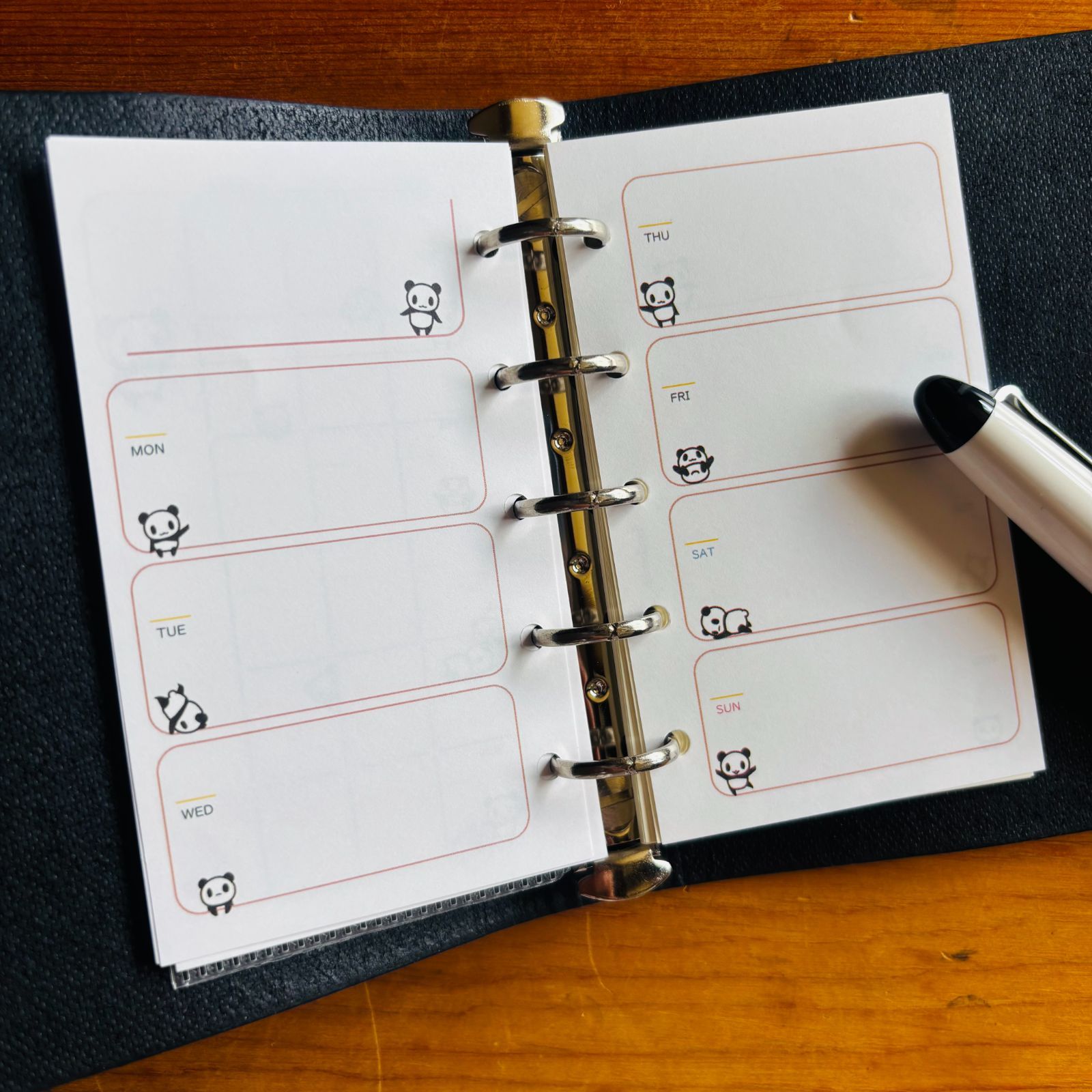 M5】パンダのシステム手帳リフィル5点セット - メルカリ