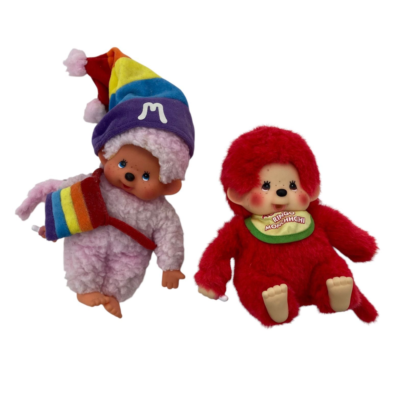 186000 激レア☆ 現状品 レインボーモンチッチ りんごモンチッチ 2点
