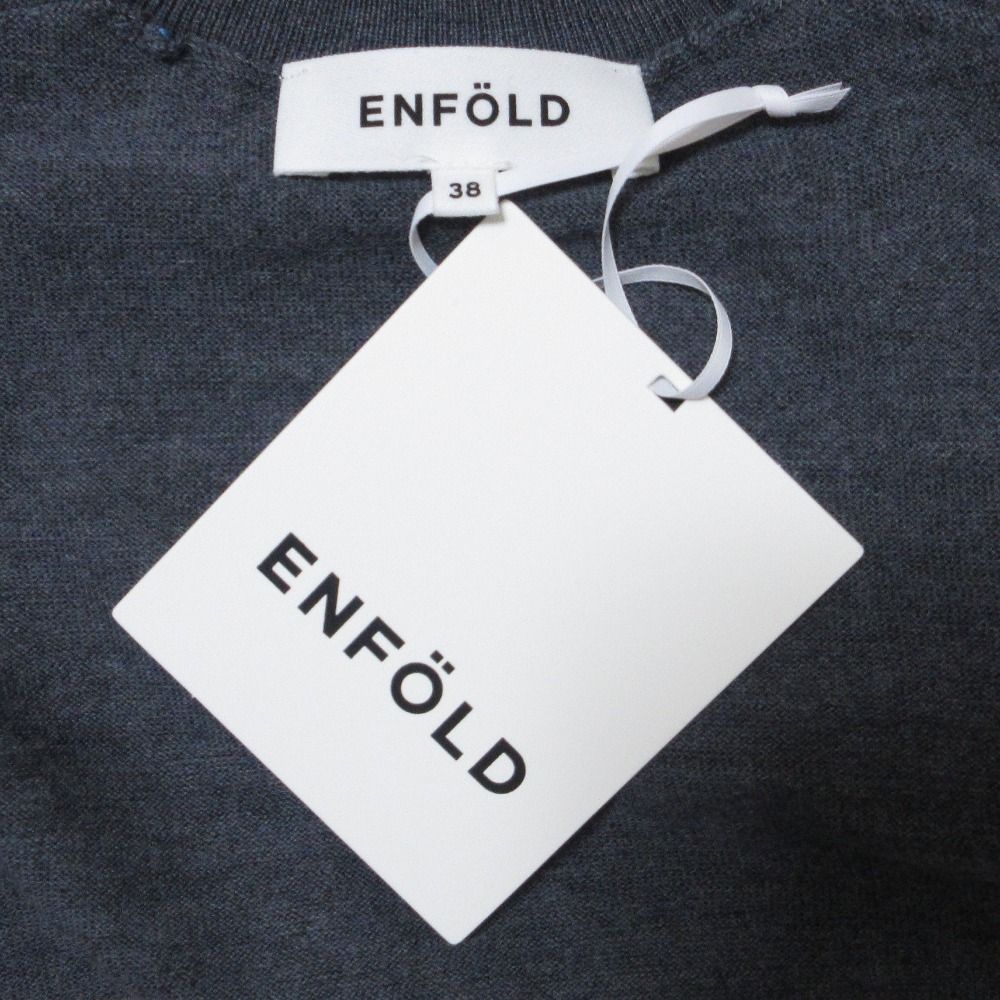 未使用 24AW ENFOLD エンフォルド KNIT PIPING PULLOVER ウール