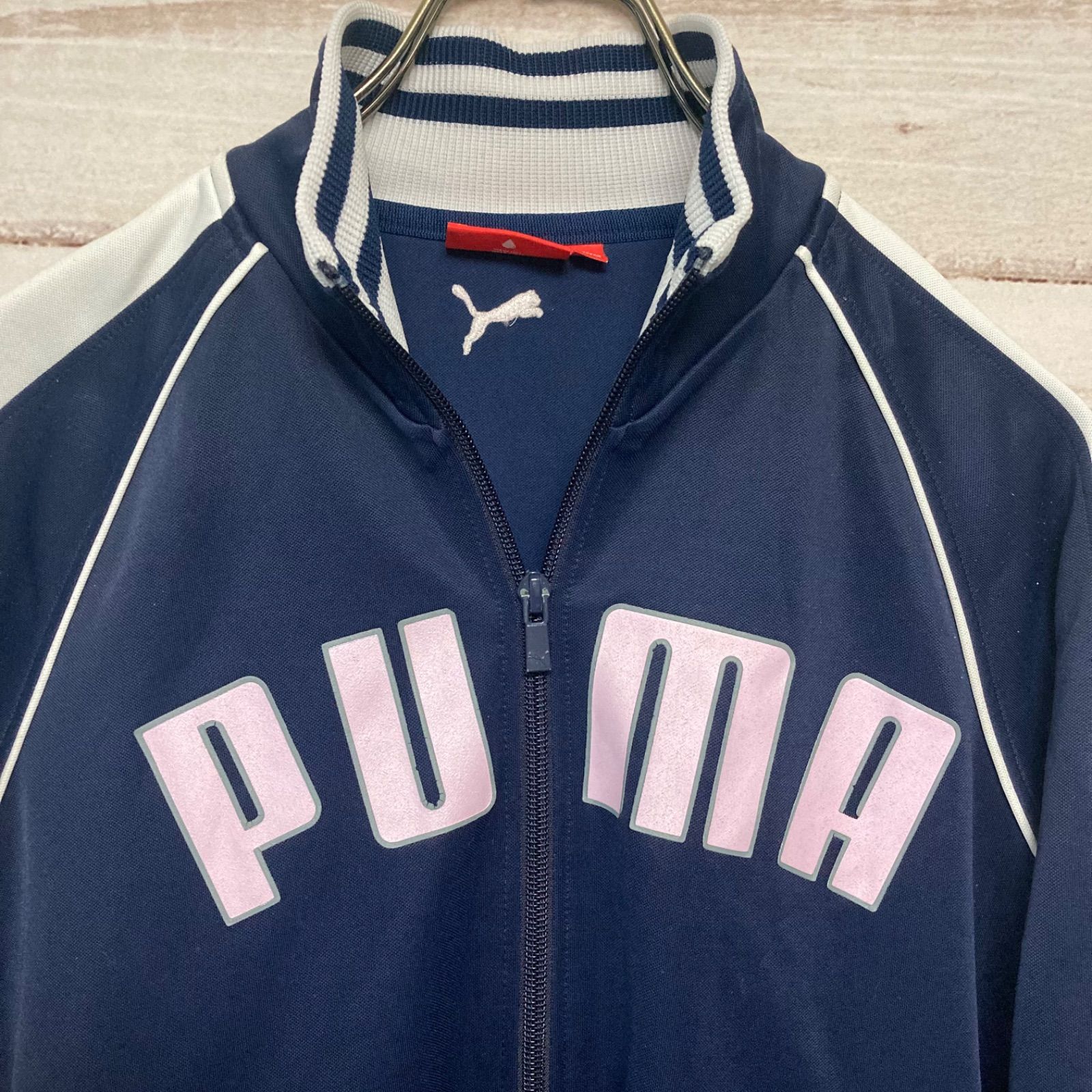 00sコーデに！古着 PUMA プーマ トラックジャケット Mサイズ Y2Kコーデ