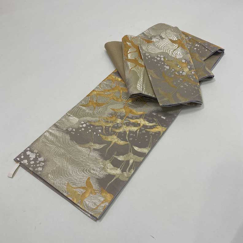 袋帯  中古 帯 礼装　訪問着 結婚式 卒業式 入学式　鶴　 yo-23 袋帯 中古 帯 礼装 訪問着 結婚式 卒業式 入学式 鶴 yo-23 : 祥美苑