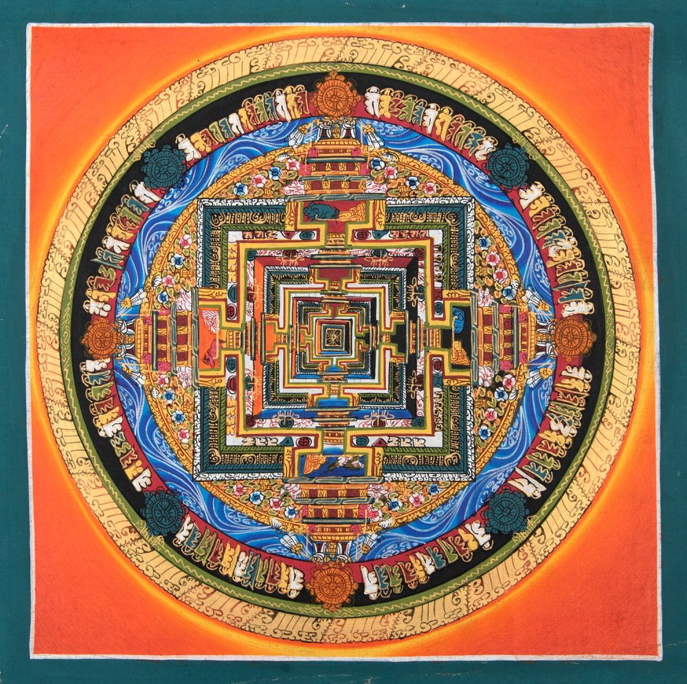 チベット 曼荼羅 マンダラ カーラチャクラ 仏画 仏教 仏具 密教