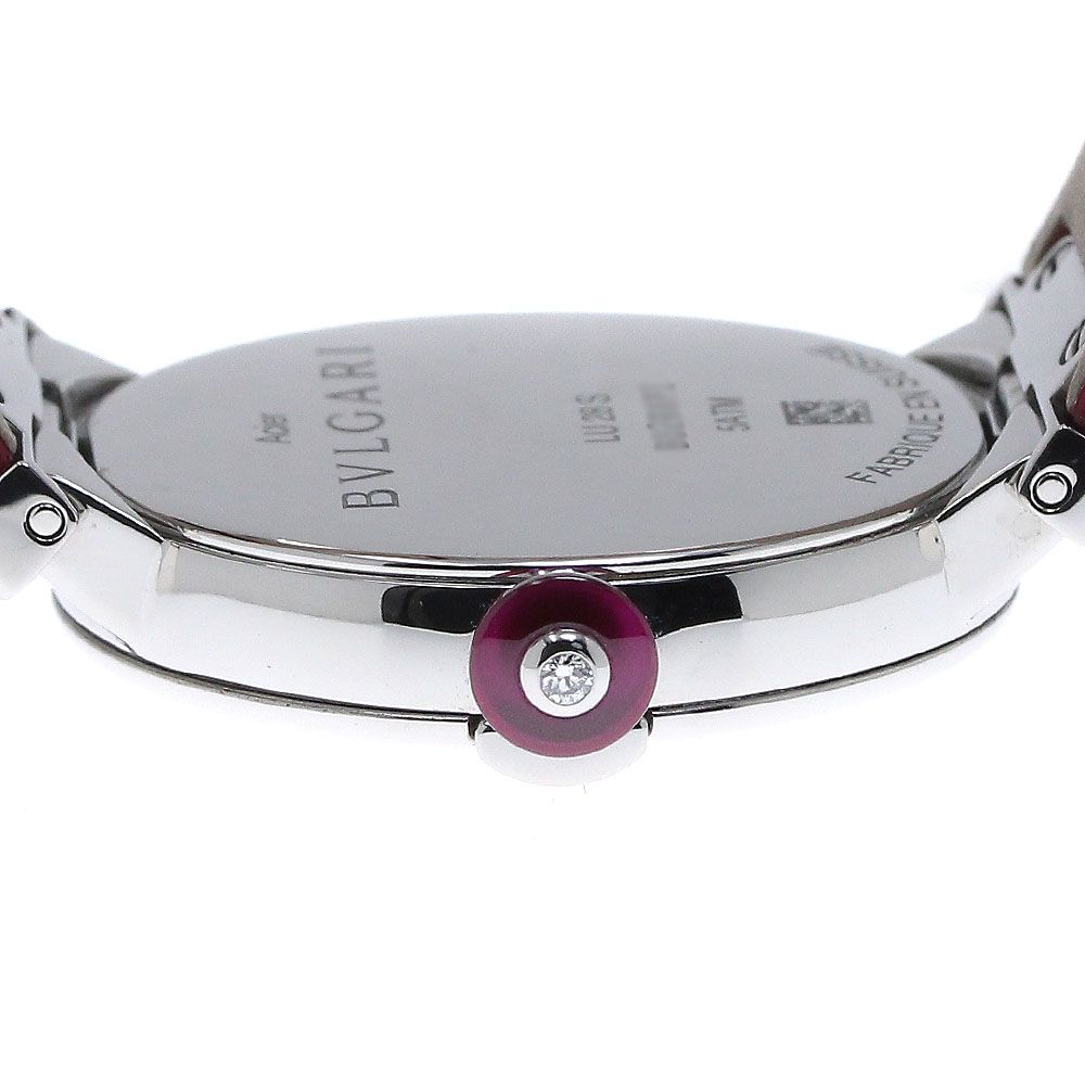 ブルガリ BVLGARI LU28S ルチェア 12Pダイヤ クォーツ レディース良品_839975