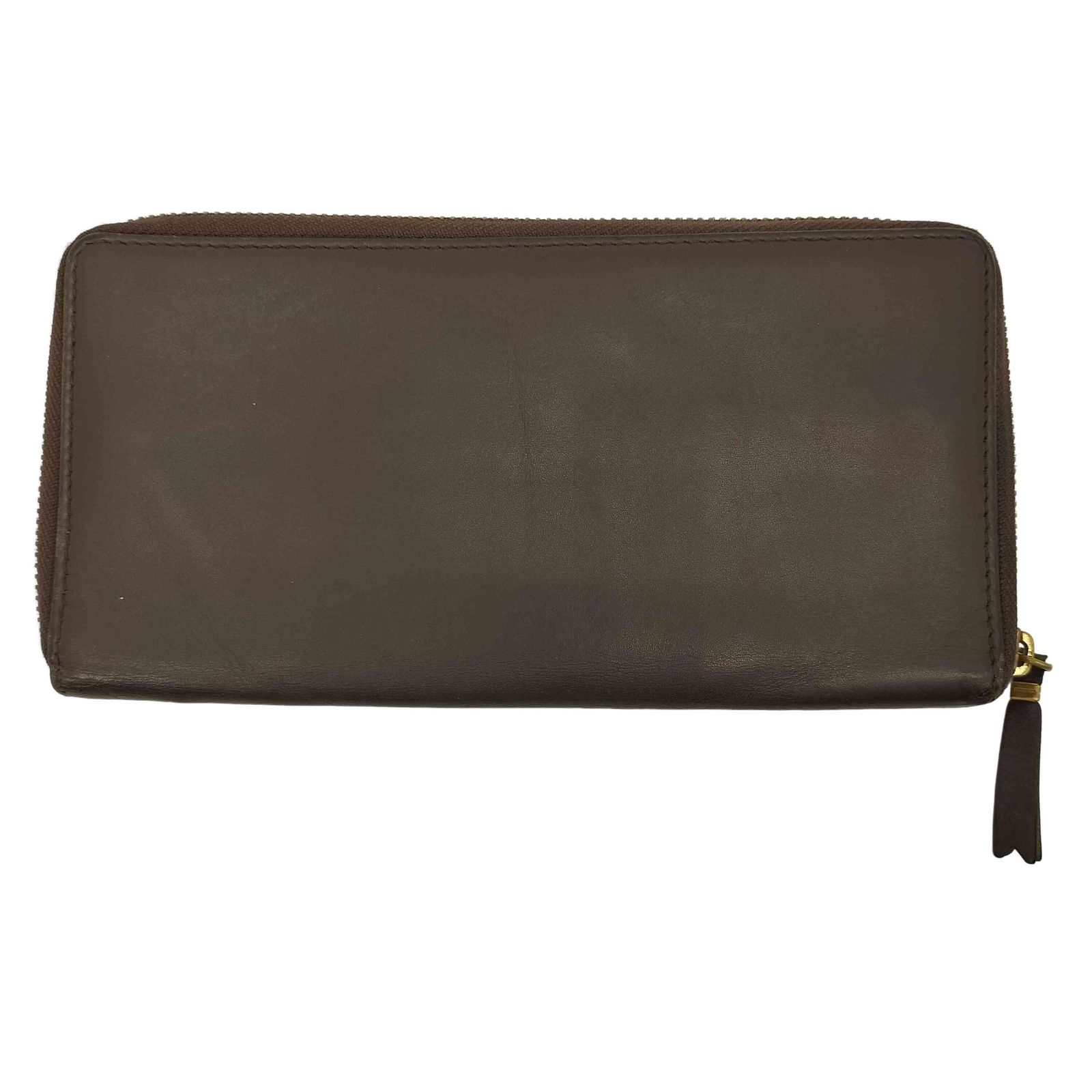 コムデギャルソン COMME des GARCONS ロゴ型押し ラウンドファスナー