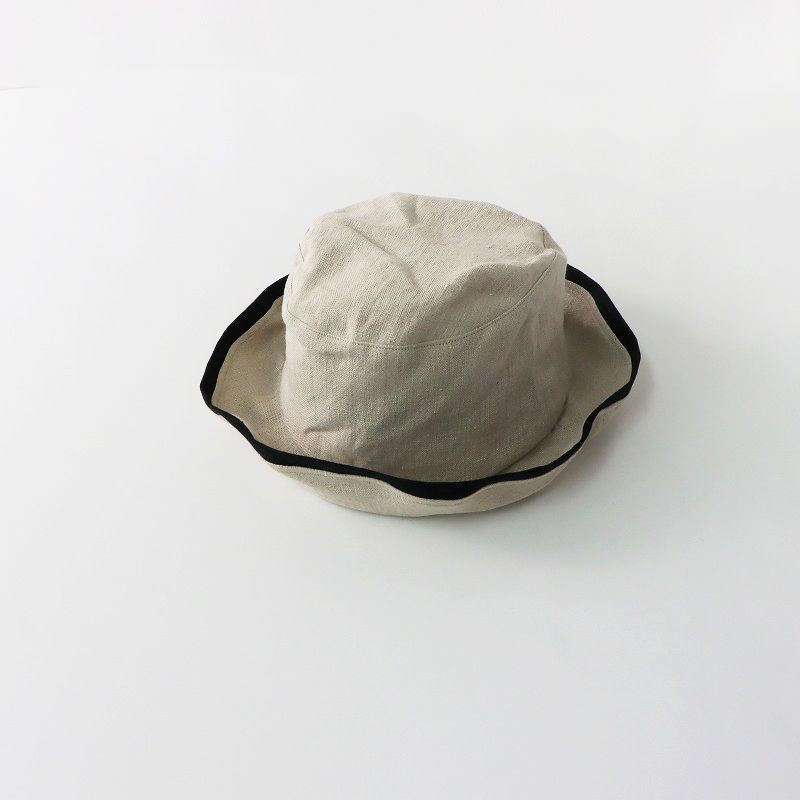 新品未使用 シャポーグラフィー Chapeaugraphy 00048 リネンハット M/ベージュ 帽子 日本製【2400013908399】