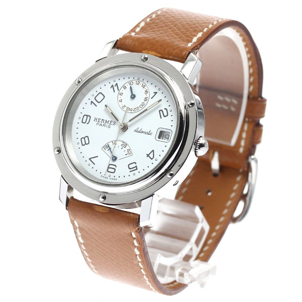 エルメス HERMES CL5.710 クリッパー GMT パワーリザーブ デイト 自動 