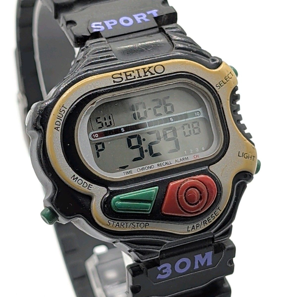 SEIKO SUPER RUNNERS Watch quartz Mens Gold Vintage S640-4000