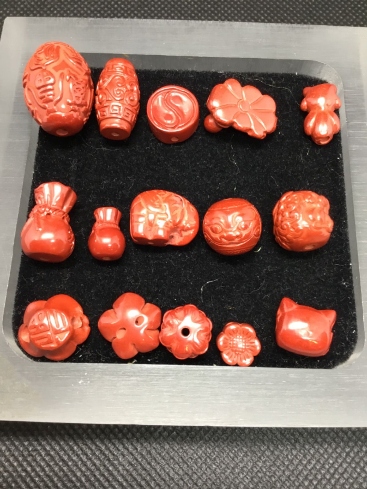 賢者の石 福富奇石！純シナバー各種類パーツ 単品❣️ 金運up 福富奇石