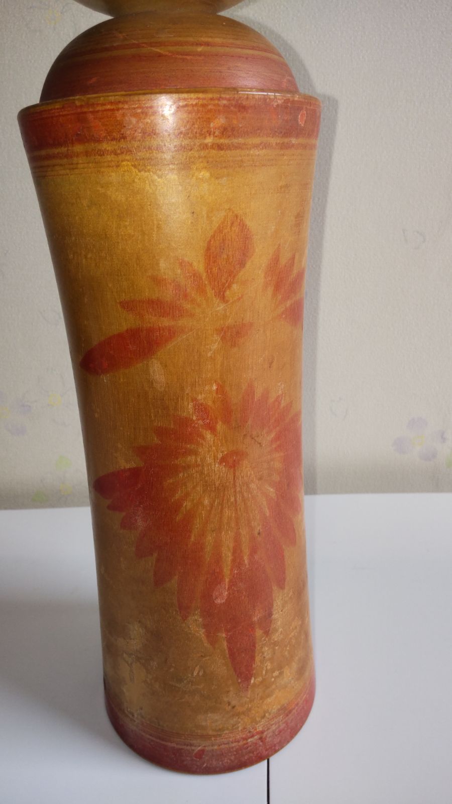 ヴィンテージ伝統こけし 熊谷正（1937-2024）作 鳴子 高さ36cm 509E