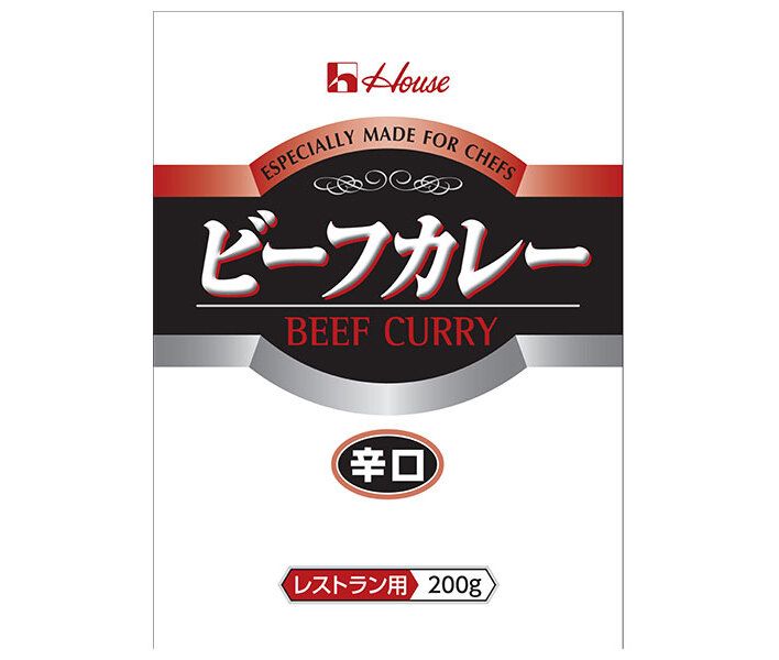 ハウス食品 ビーフカレー 辛口 レストラン用 200g×30袋入× 2ケース ｜ カレー レトルト 辛口