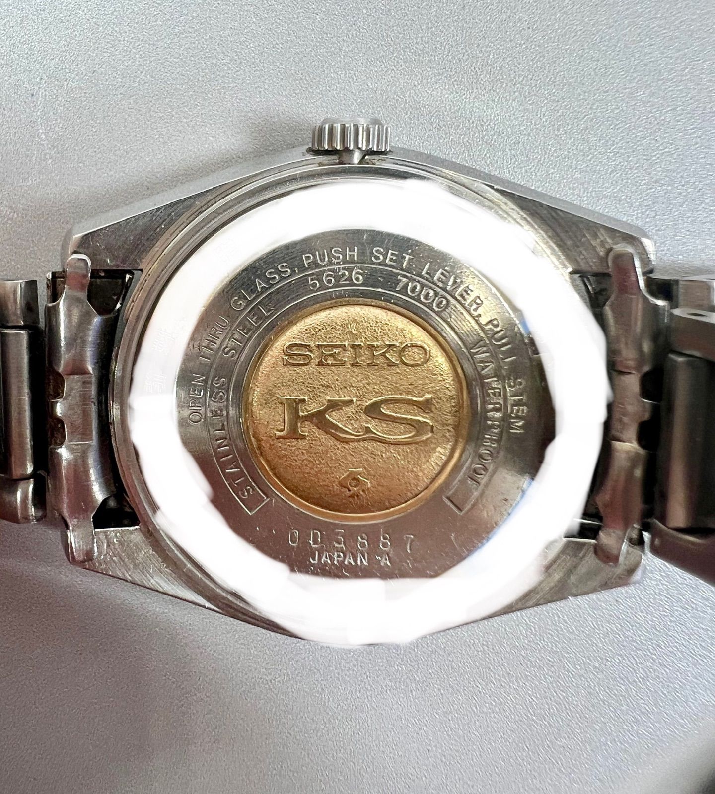 稼働品 セイコー キングセイコー シルバー 5626-7000 自動巻き 1969年