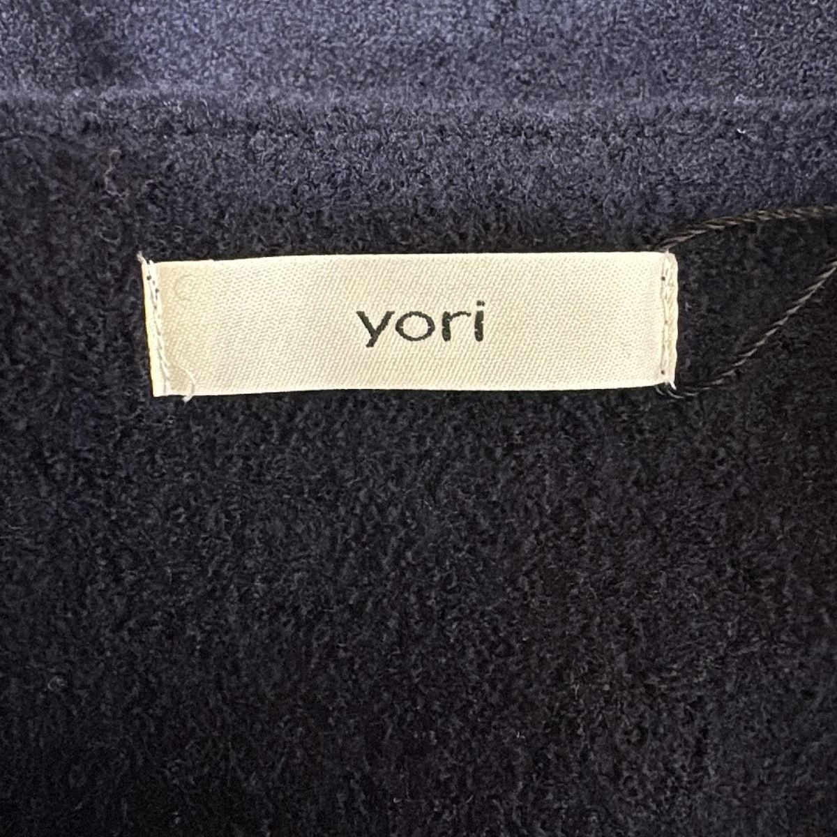  yori ヨリ 長袖セーター サイズF レディース - ダークネイビー クルーネック 長袖 ニット セーター
