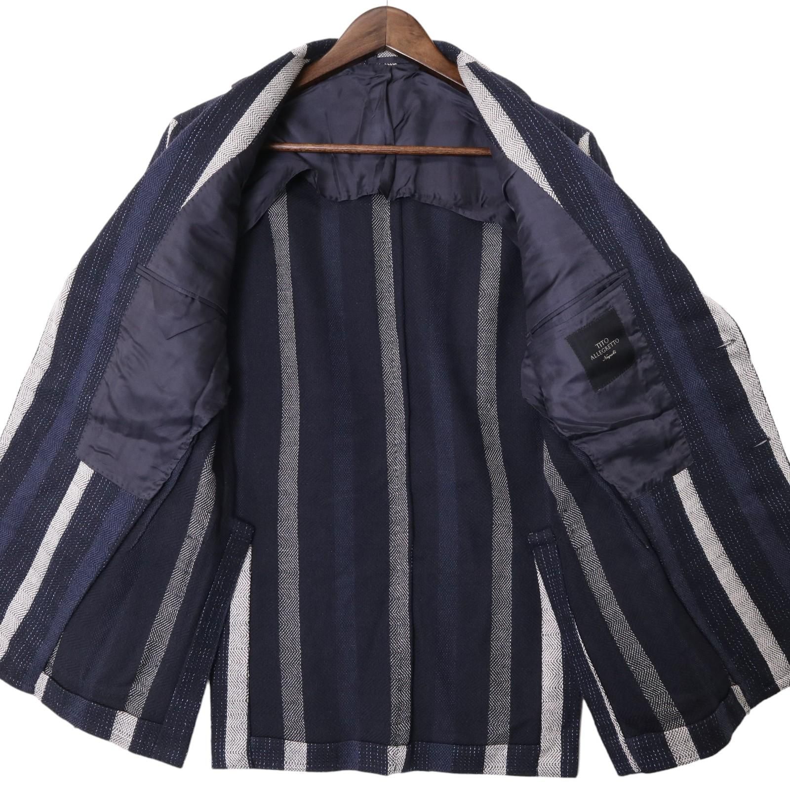 未使用品 TITO ALLEGRETTO ティト アレグレット ストライプ コットン混 