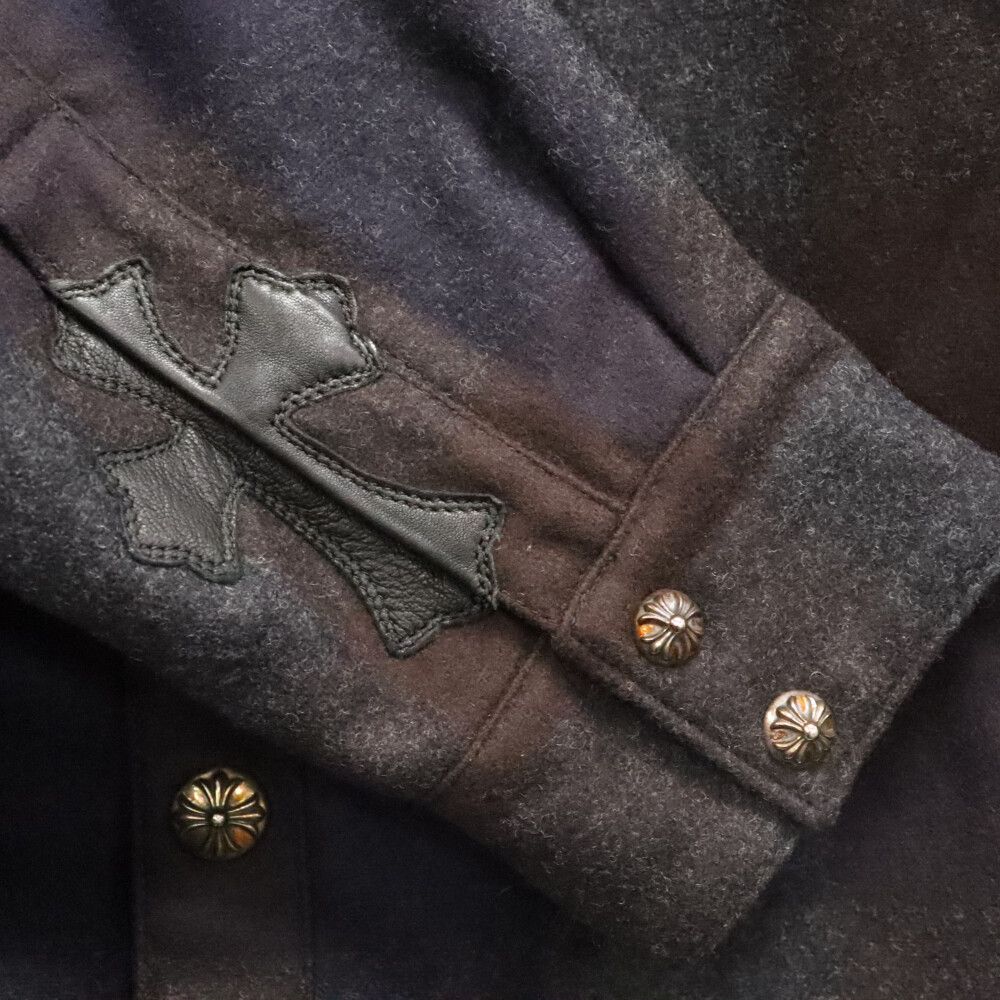 CHROME HEARTS (クロムハーツ) Cpo Jacket 総柄 裏地キルティング