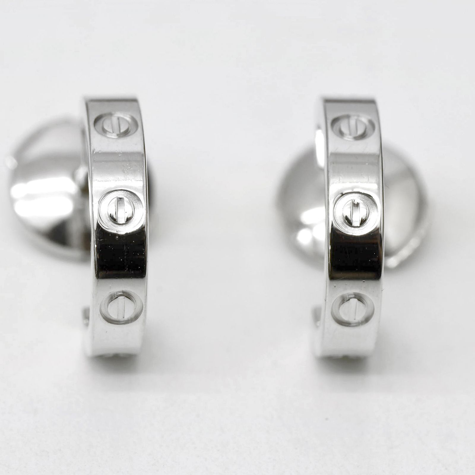 カルティエ　ラブピアス　ミニ　YG LOVE（Cartier） カルティエ ピアス ラブ LOVE フープピアス SM
