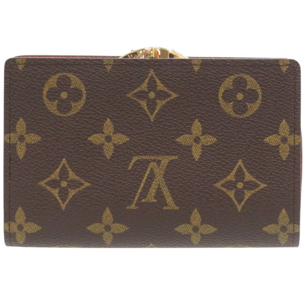 美品. ルイヴィトン ポルトモネ ビエ ヴィエノワ ダミエ エベヌ がま口 財布 美品】VUITTON ルイヴィトン ダミエ エベヌ ポルトモネ ヴィエノワ 二