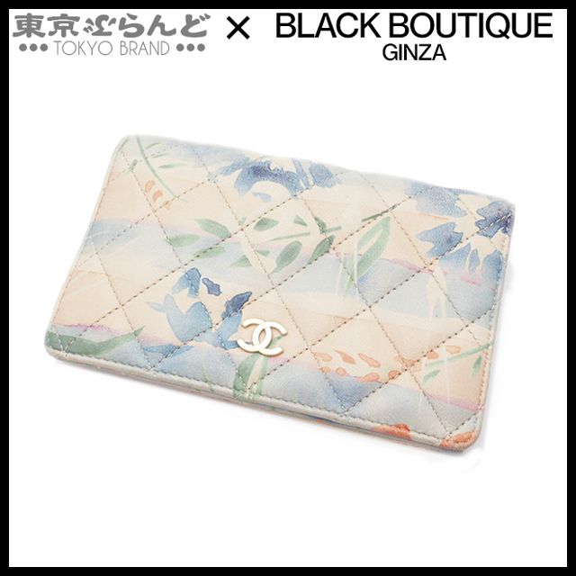 シャネル CHANEL マトラッセ トロピカル 二つ折り財布 13番台 マルチ ゴールド金具 レザー レディース 101786704