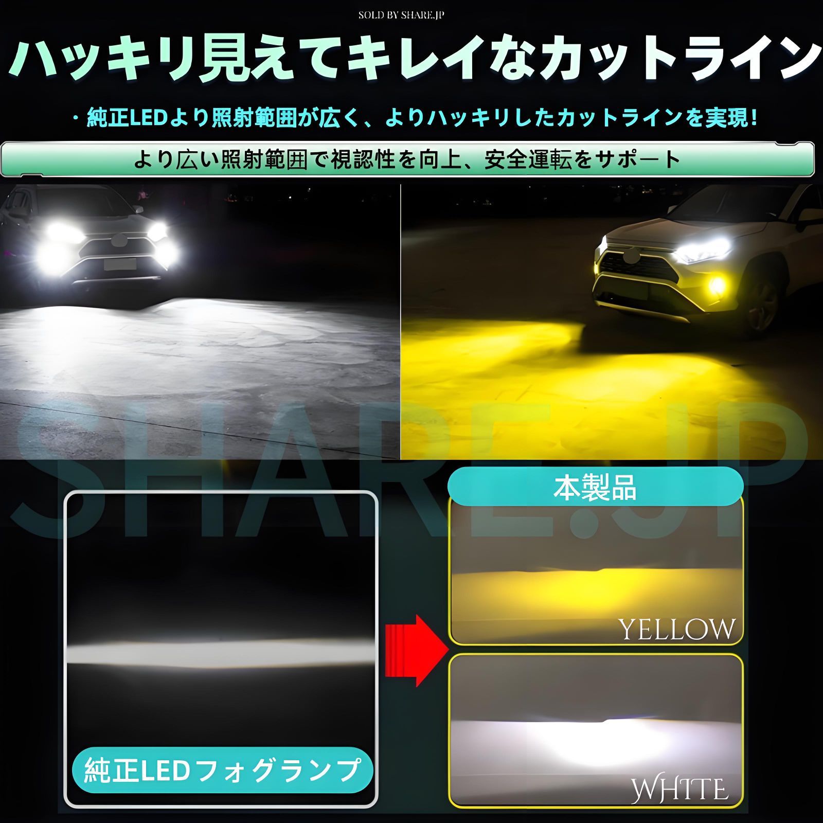 スズキ◆爆光 LEDフォグランプ 6500k ホワイト H8/H11-H16 規格◆アルト ワークス H27.12～ HA36S 専用 ピカキュウ H11 フォグランプ led スズキ⁄ニッサン 純正 対応 バルブ