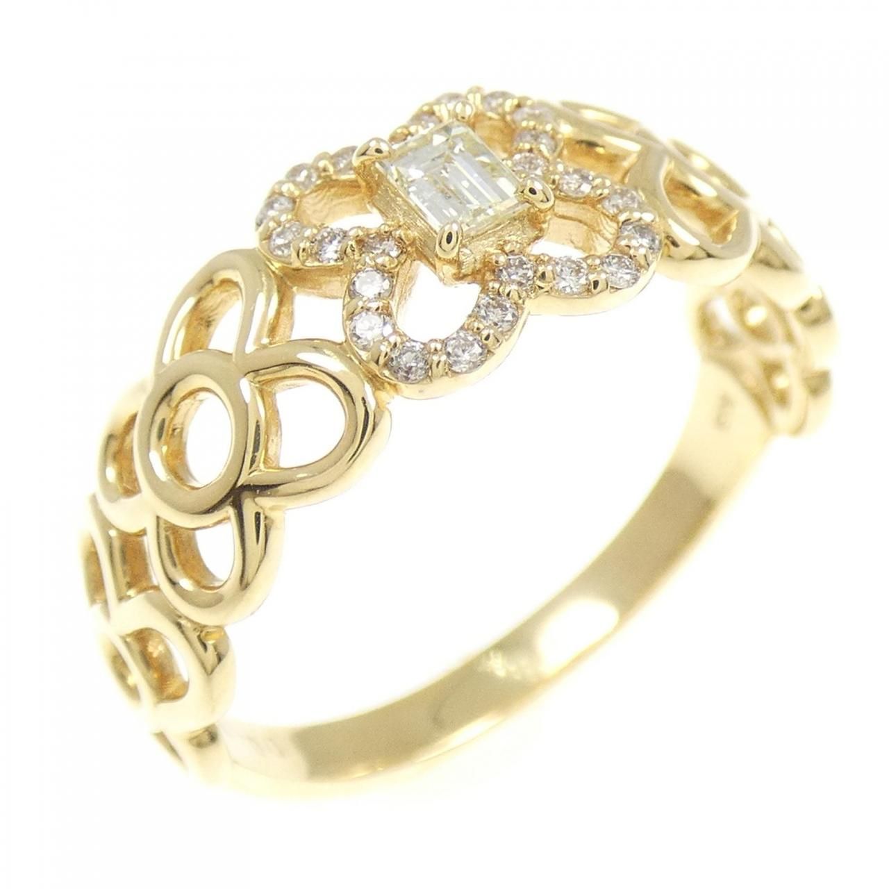 K18YG ダイヤモンド リング 0.15CT GINZA TANAKA K18YG ダイヤモンド 