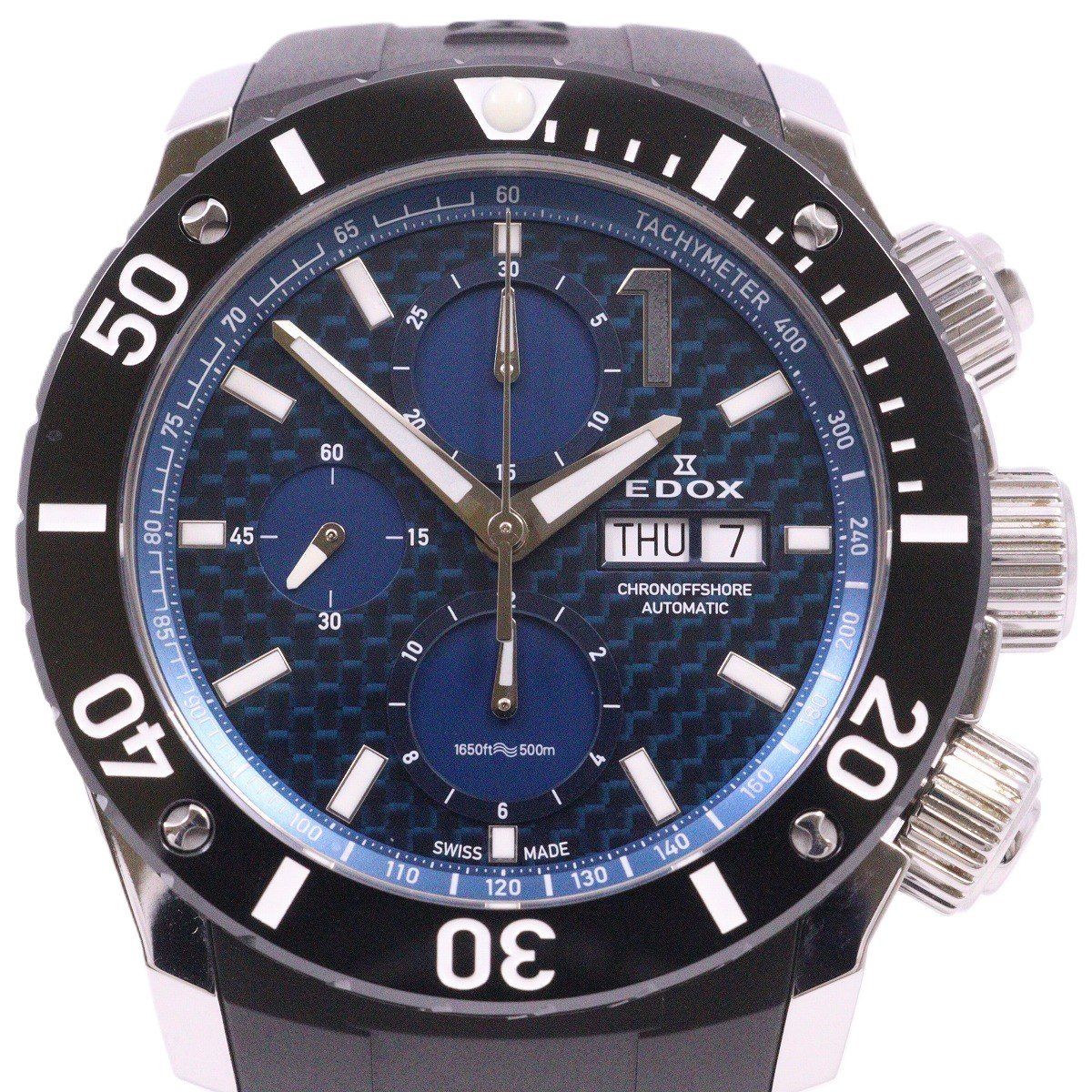 EDOX エドックス クロノオフショア1 ラバーベルト純正ベルト