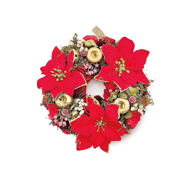クリスマスリース 赤 造花 サンタ付き❣️かず専用❣️2点セット❣️ Amazon.co.jp: 赤い実 サンキライ ベリーリース クリスマス