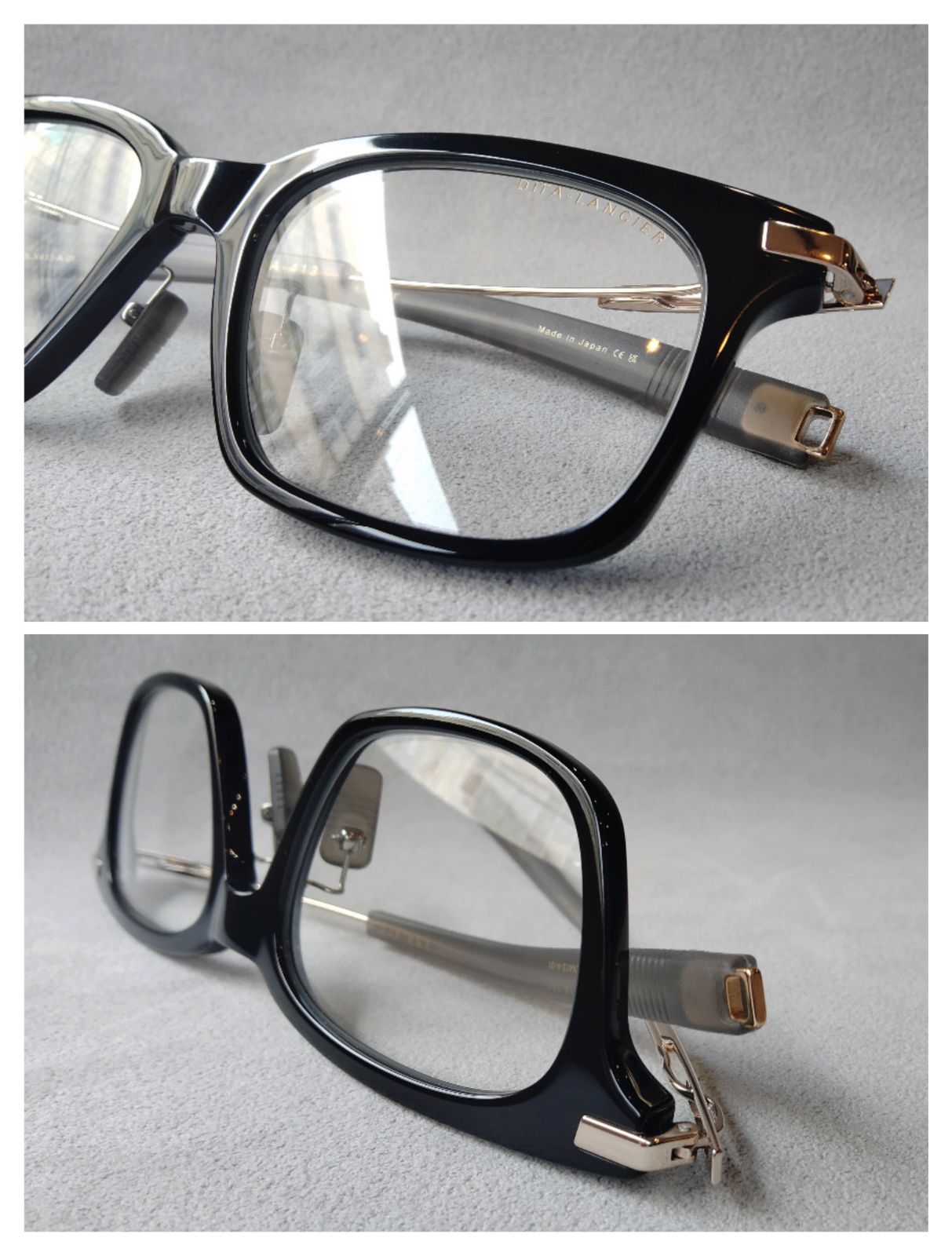 DITA Lancier (ディータ ランシアー) LSA-413-01 Black-White Gold 