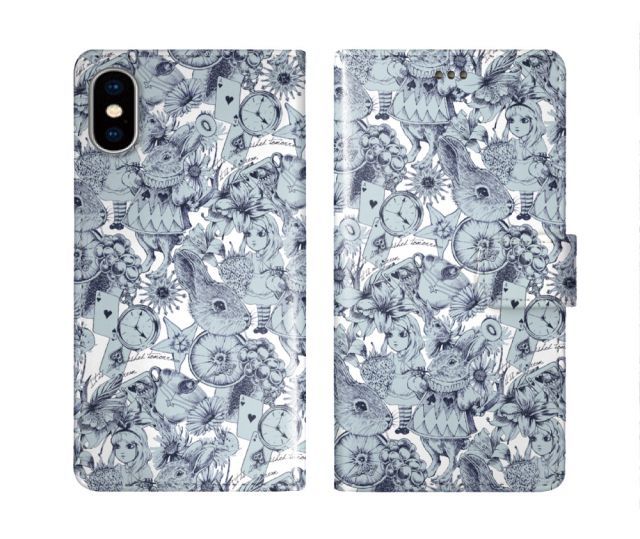 [iPhone13] iPhone15 ケース スカラー スマホケース 手帳型 iPhone16 ケース iPhone 16 15 14 13 SE 第3世代 第2世代 スマホカバー 全機種対応 手帳 ScoLar ウサギ アリス 時計 トランプ柄 ダイアリー