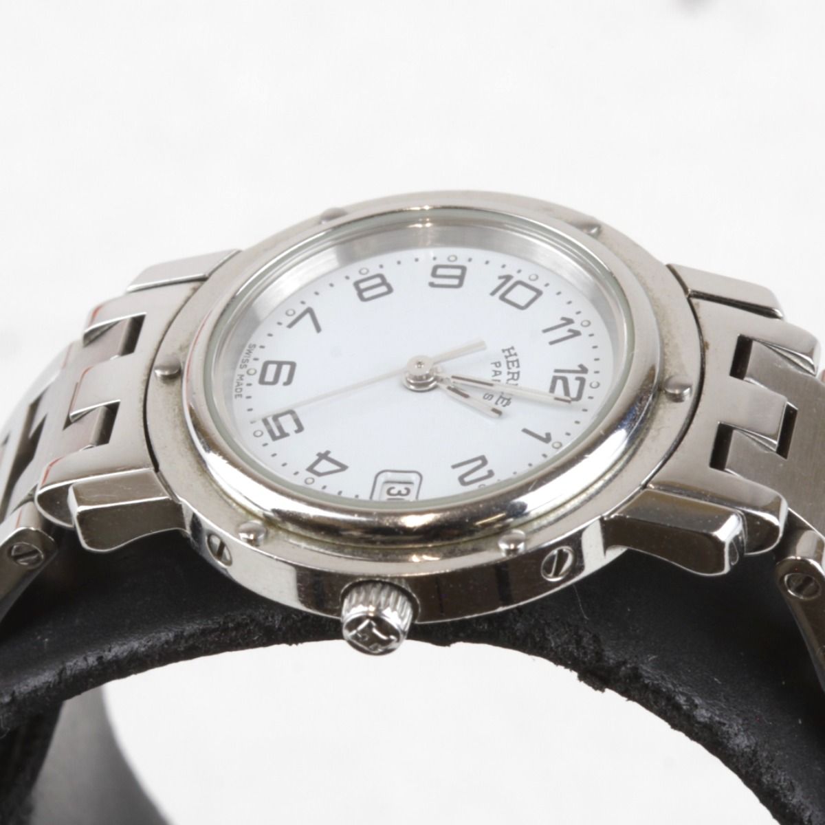 404☆良品☆ HERMES クリッパー CL4.210 腕時計 箱 404☆良品☆ HERMES 【1