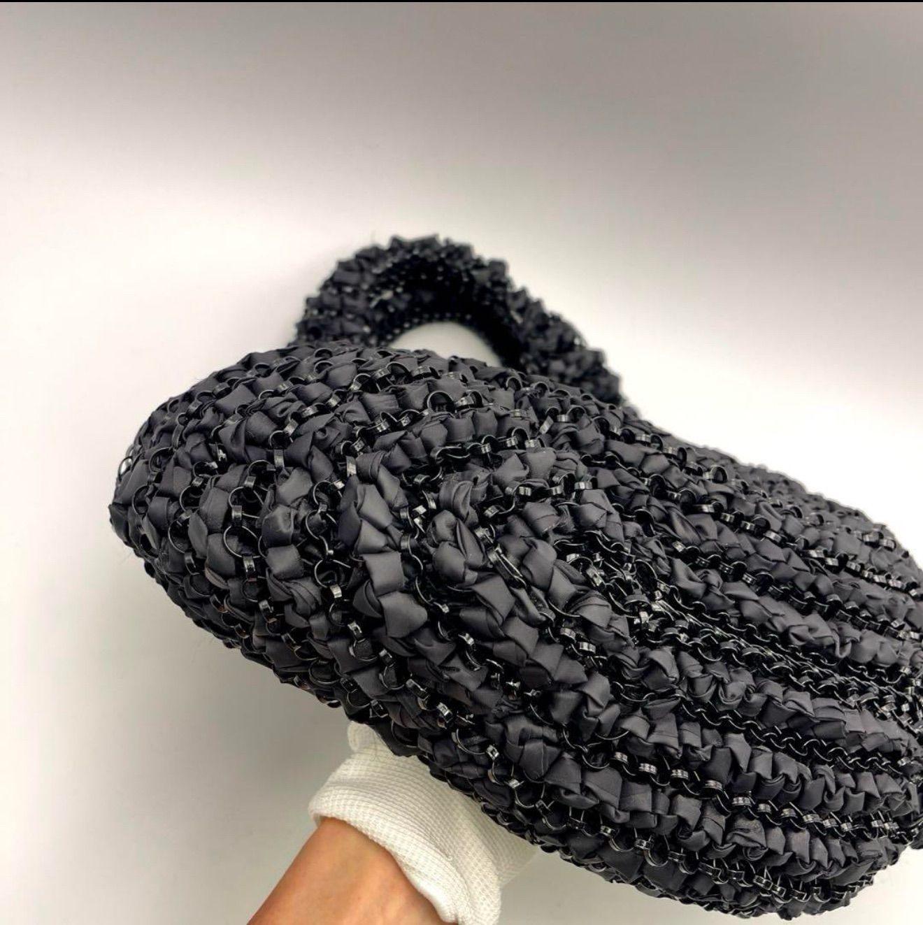 アンテプリマ ワイヤーバッグ ブラック ハンドバッグ DECORATOM_COM_BR