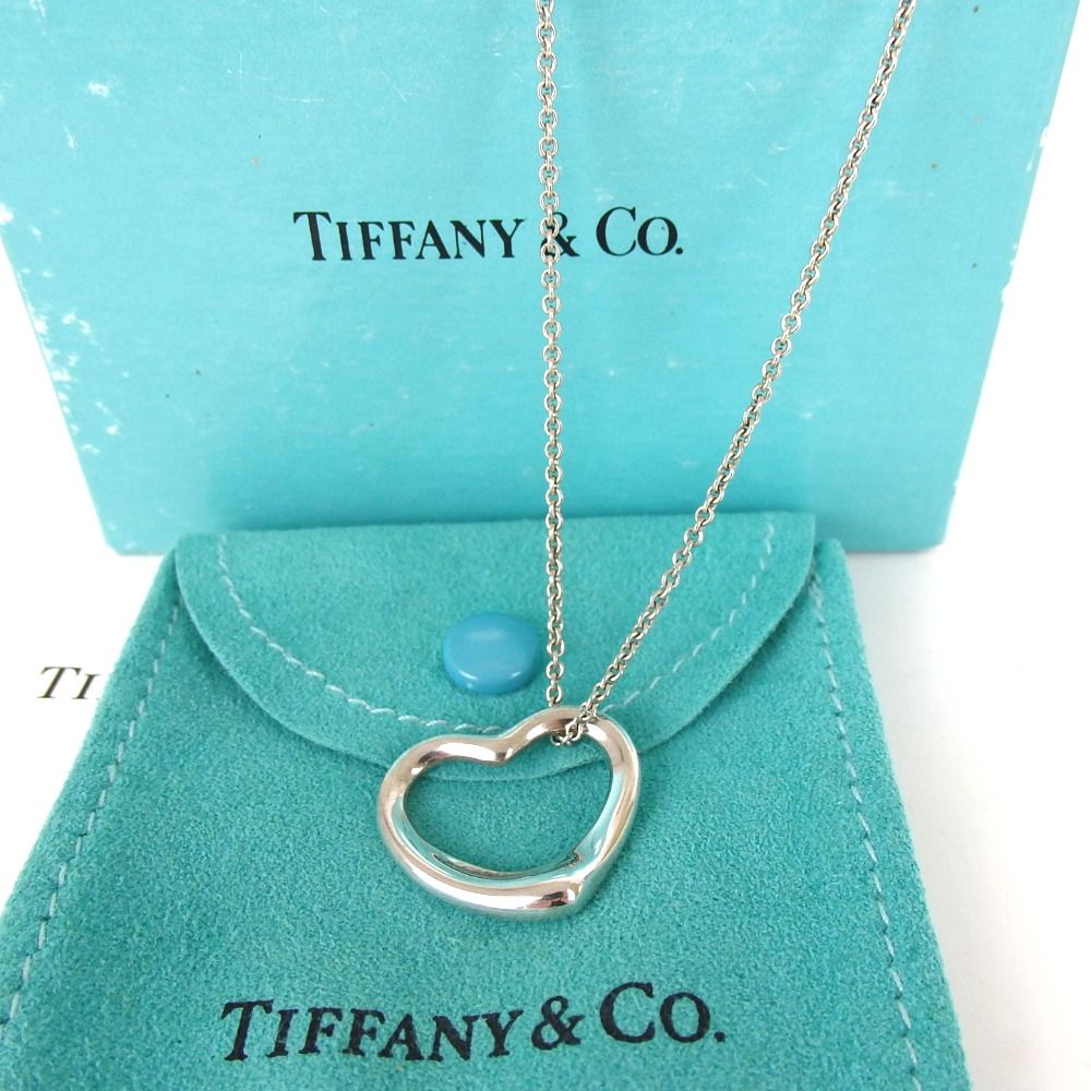 バーゲンで TIFFANY＆Co. ティファニー ネックレス オープンハート9