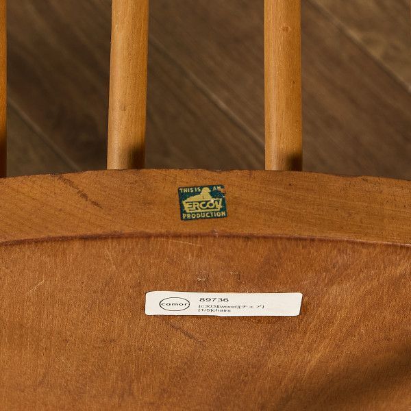 アーコール　フープ　ラベルあり　がたつきなし アーコール ERCOL フープバック アームチェア ブルーラベル