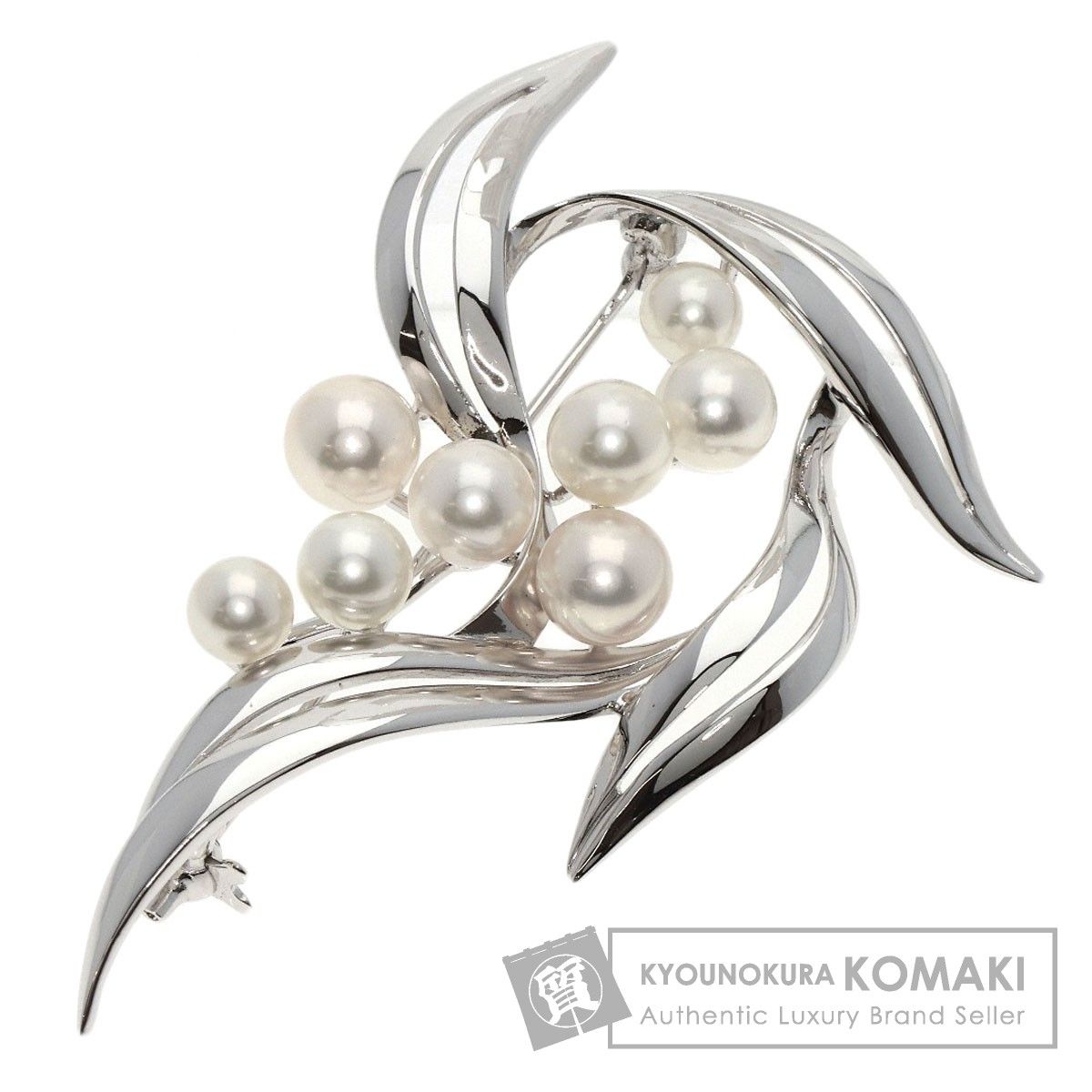 MIKIMOTO  アコヤ真珠ブローチ  SV