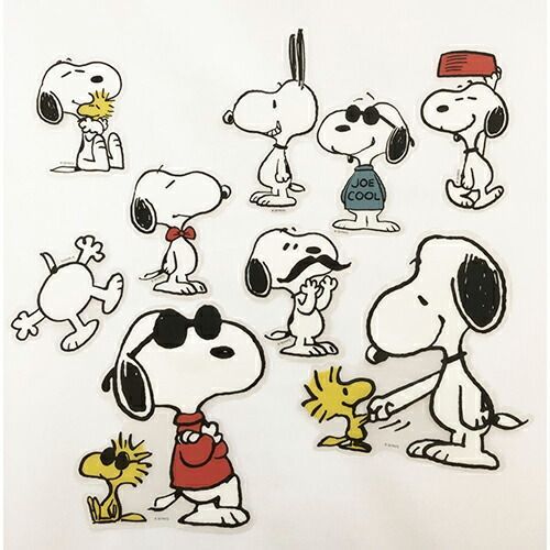 まとめ S＆Cコーポレーション シール ビッグフレークステッカー スヌーピー PWD27 ×15セット