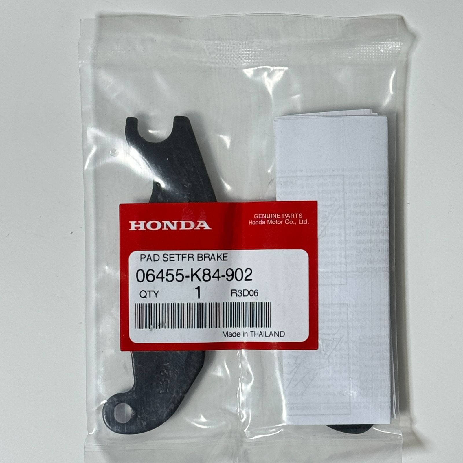 ホンダ純正 フロント ブレーキパッド 06455-K84-902 (06455-K84