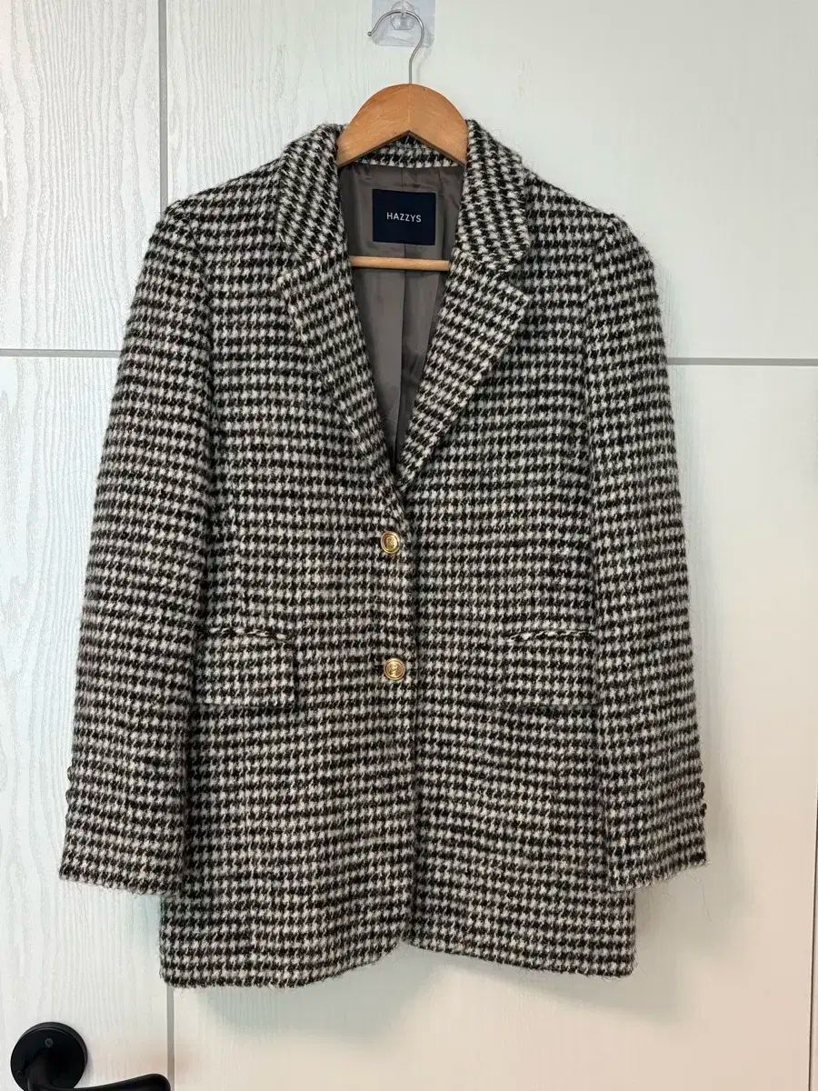 HAZZYS HAZZYS へジス レディース ハウンドトゥース ジャケット 55