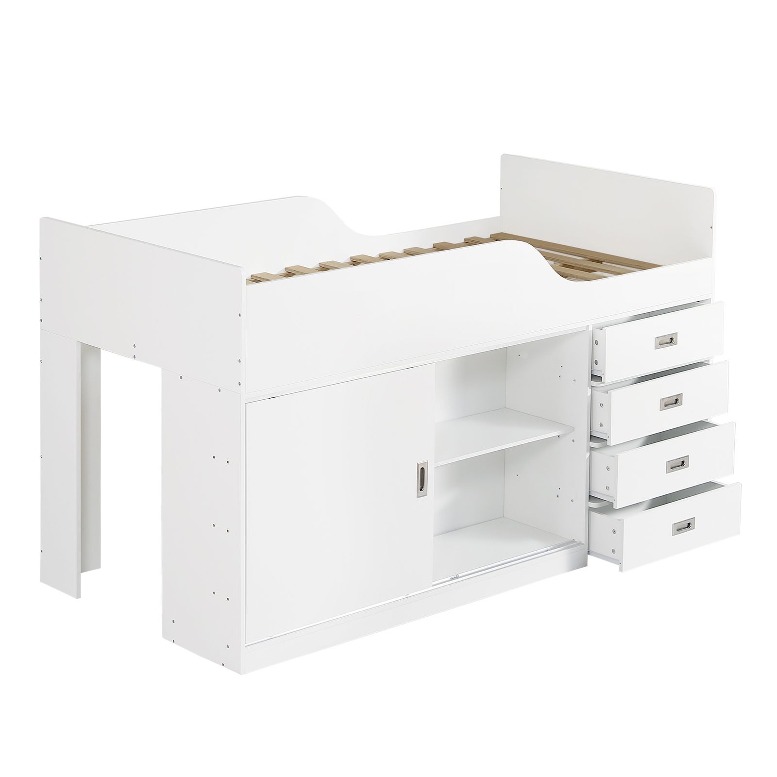 ロフトベッド S 木製 高さ115cm シングル ベッド ロータイプ ベッド