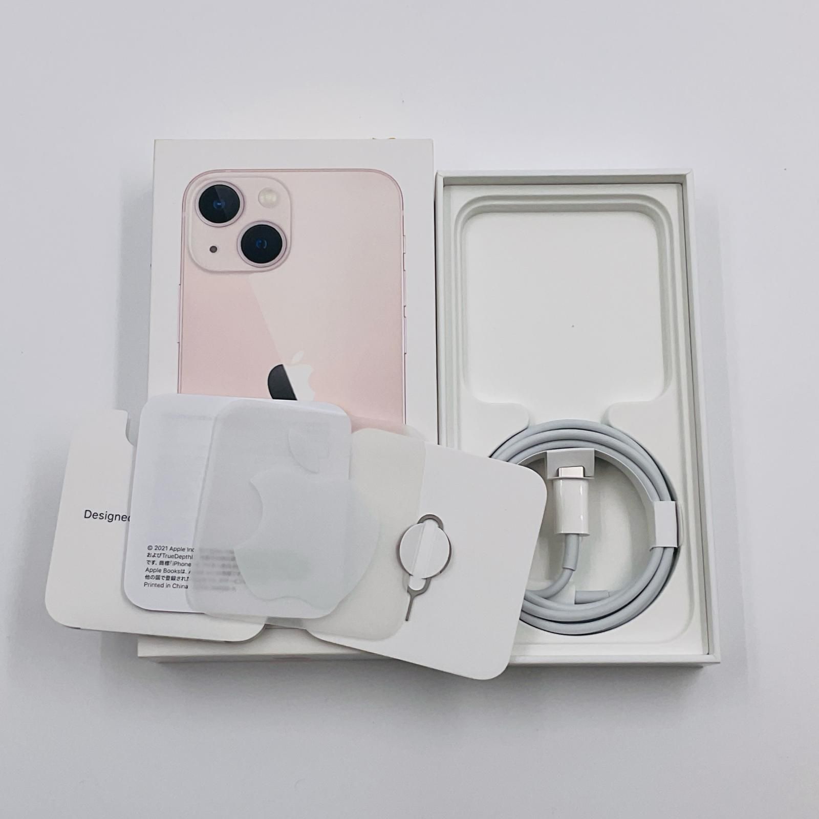 全額返金保証】【最速発送】 iPhone 13 mini 128GB ピンク Softbank 白 