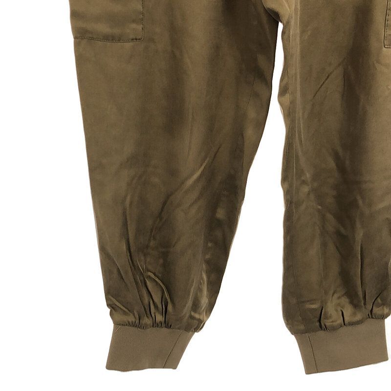 タグ付き　L'Appartement フィブリルサテン カーゴパンツ　34 L'Appartement⭐️アパルトモンフィブリルサテンカーゴパンツ カーキ38