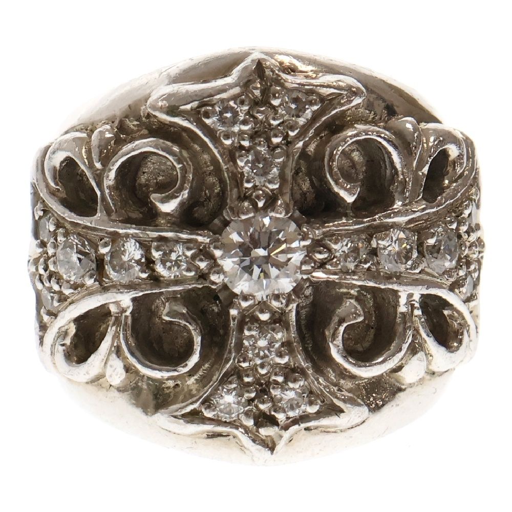 CHROME HEARTS クロムハーツ キーパーダイヤ SVリング 純正ダイヤ クロムハーツCHROMEHEARTS保証書付22K