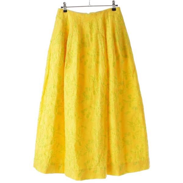 ドゥロワー フラワージャガード スカート ポリエステル ナイロン 6524  