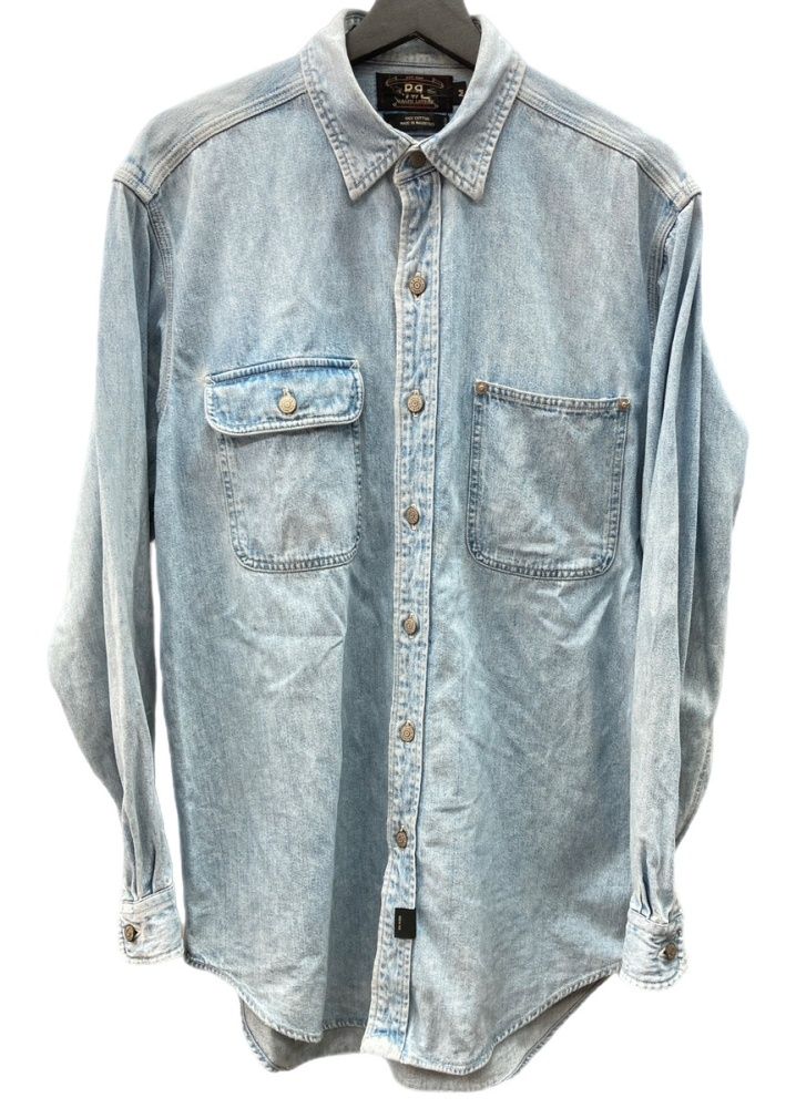 RRL三ツ星　 デニムシャツ Lサイズ 100%コットン ダブルアールエル RRL 90s 三ツ星タグ DENIM SHIRT デニムシャツ