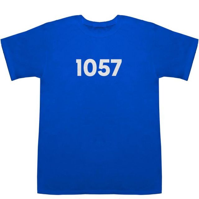 1057 T-shirts【Tシャツ】【ティーシャツ】【数字】【年代】【品番