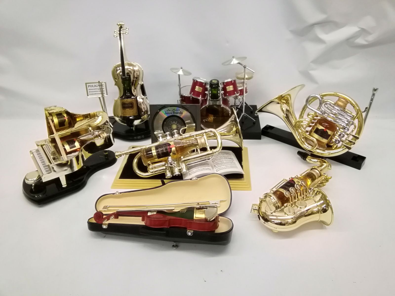ポリニャック ミニボトル 楽器点セット ラプリエール ブランデー 古酒