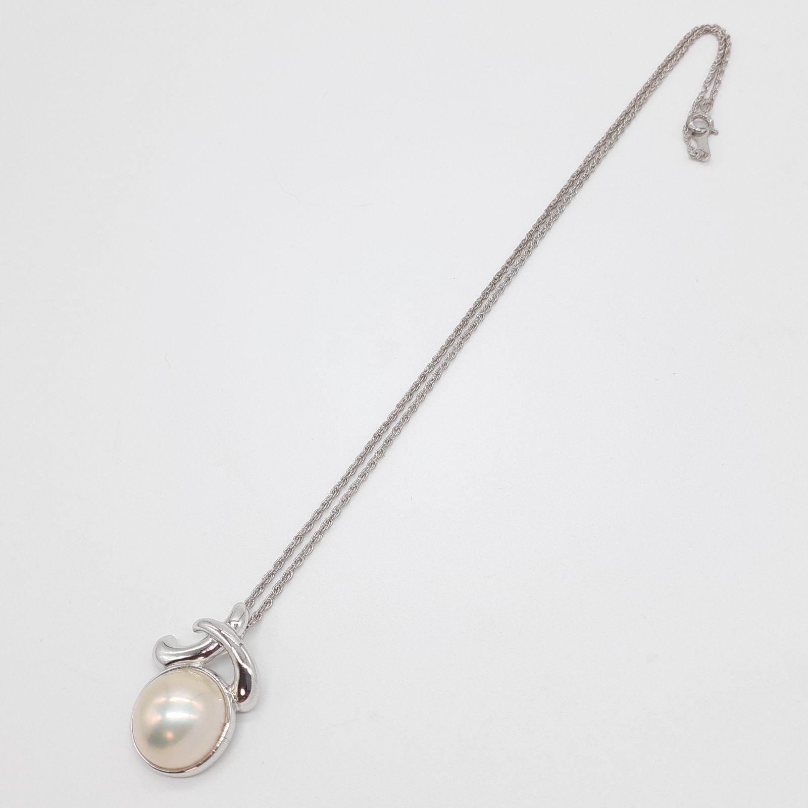 TASAKI タサキ ネックレス SILVER 925 マベパール ハーフパール