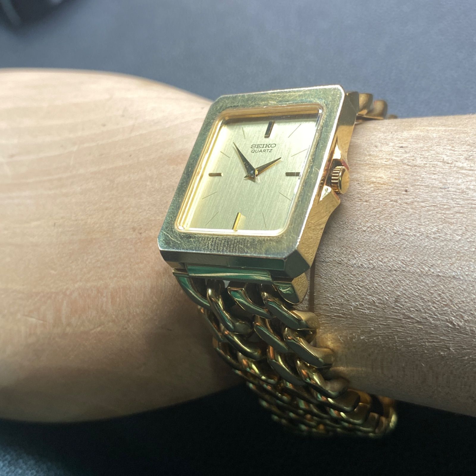 レア 希少 セイコー SEIKO 2020-6410 チェーンブレス スクエア