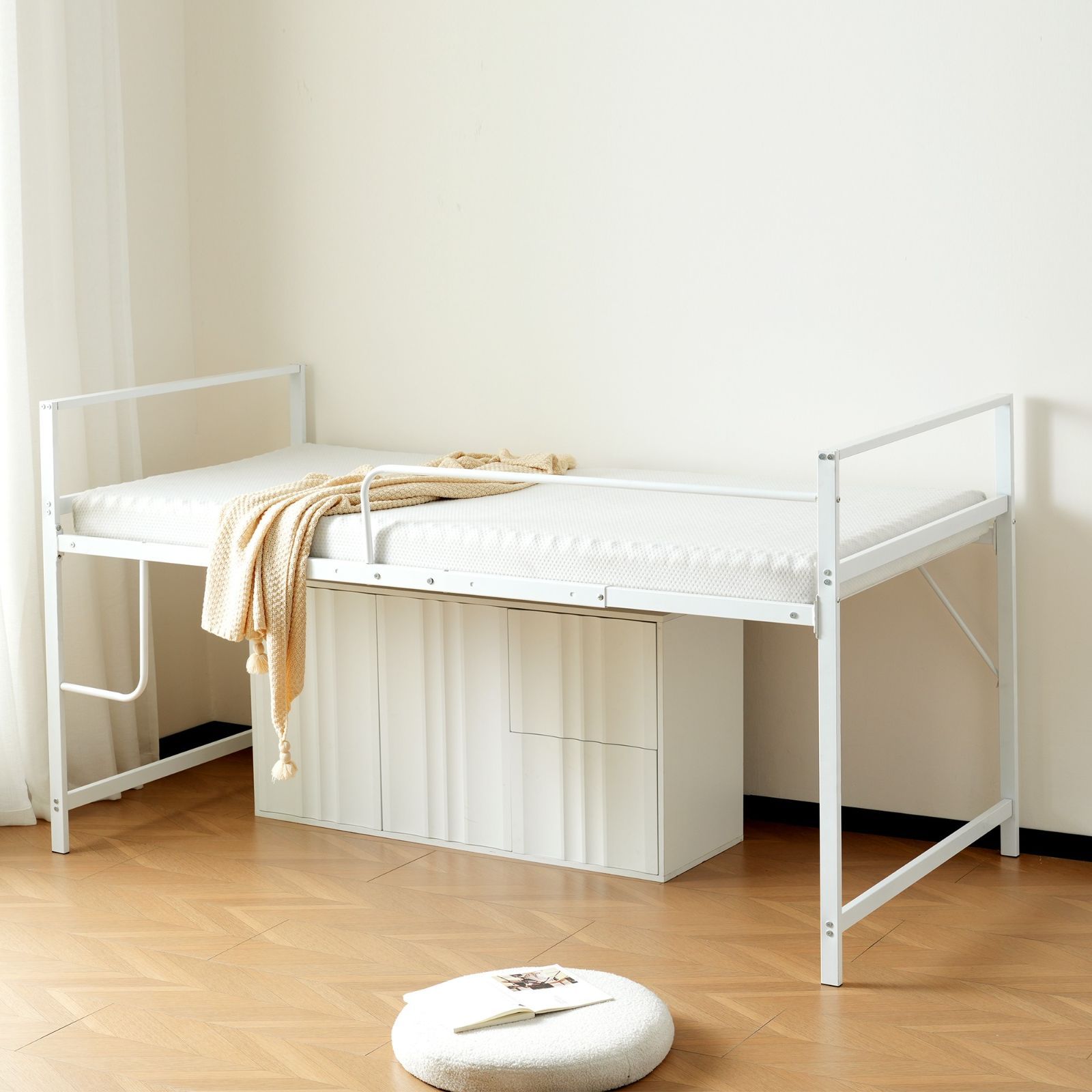 ロフトベッド｜シングル｜高さ110cm｜収納付き｜耐震設計｜N511P191254W